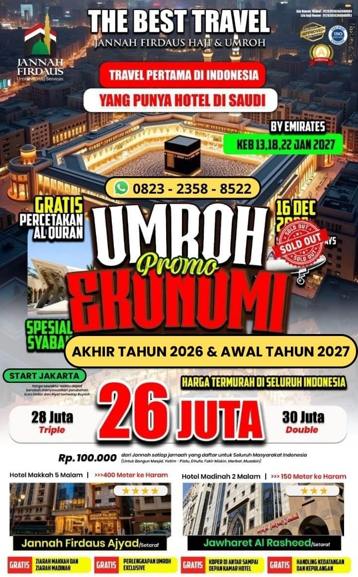 Paket Ekonomis Akhir Tahun & Awal Tahun 2027