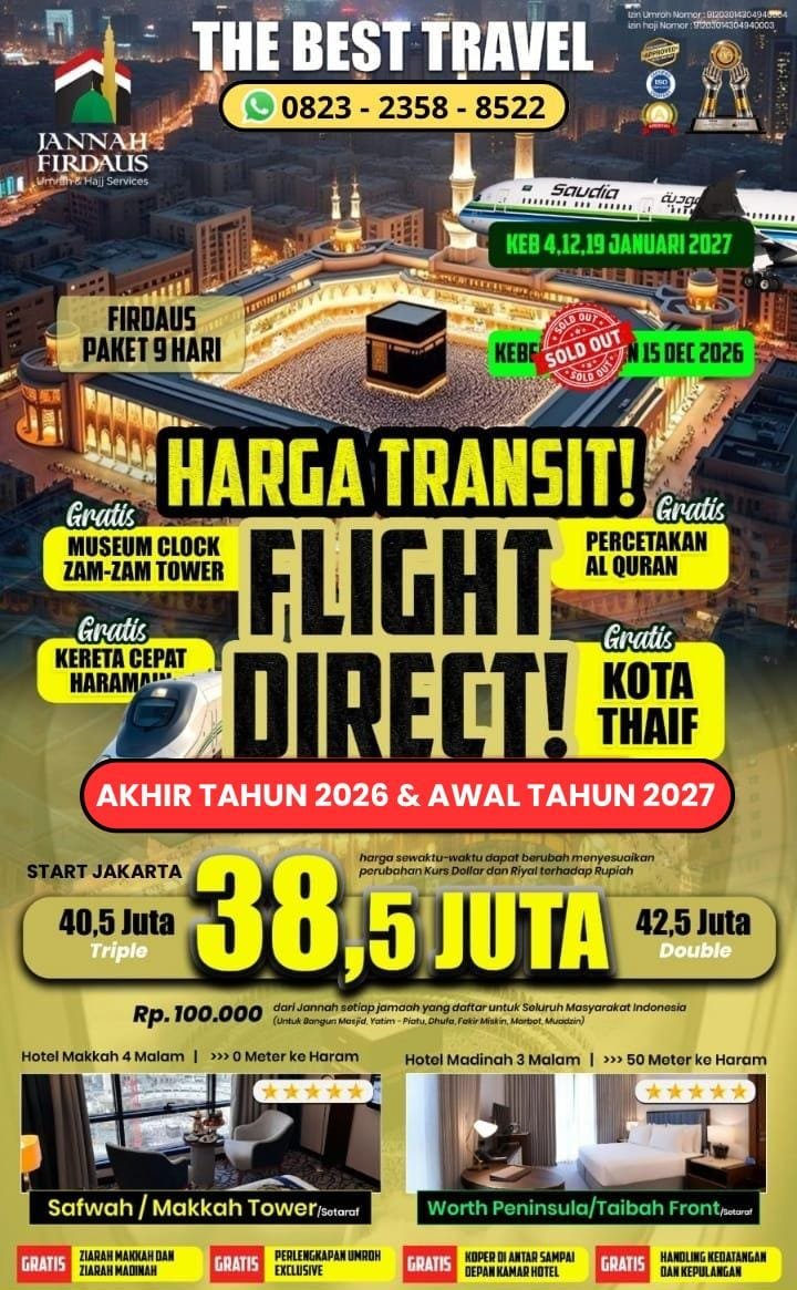 Paket Firdaus Akhir Tahun 2026 dan Awal Tahun 2027