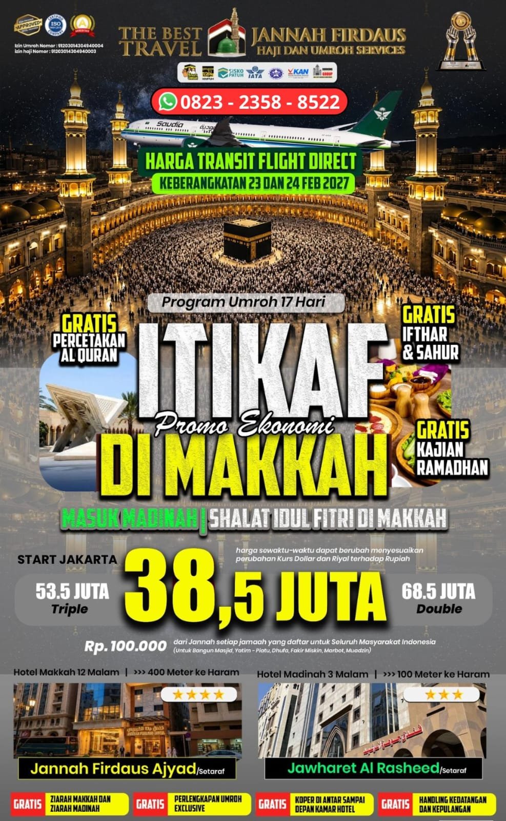 Itikaf Ramadhan Promo Ekonomis