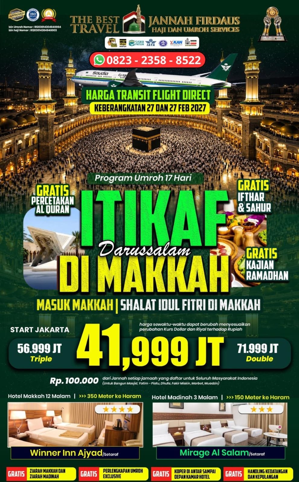 Itikaf Ramadhan Darussalam - Makkah Full